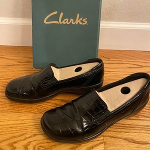 Black Clark's Loafers -